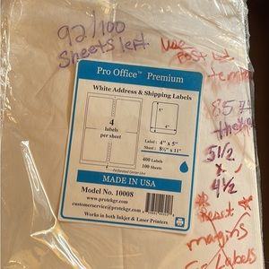 LOT of office supplies & labels ~ photography ~ organization (most) Avery brand